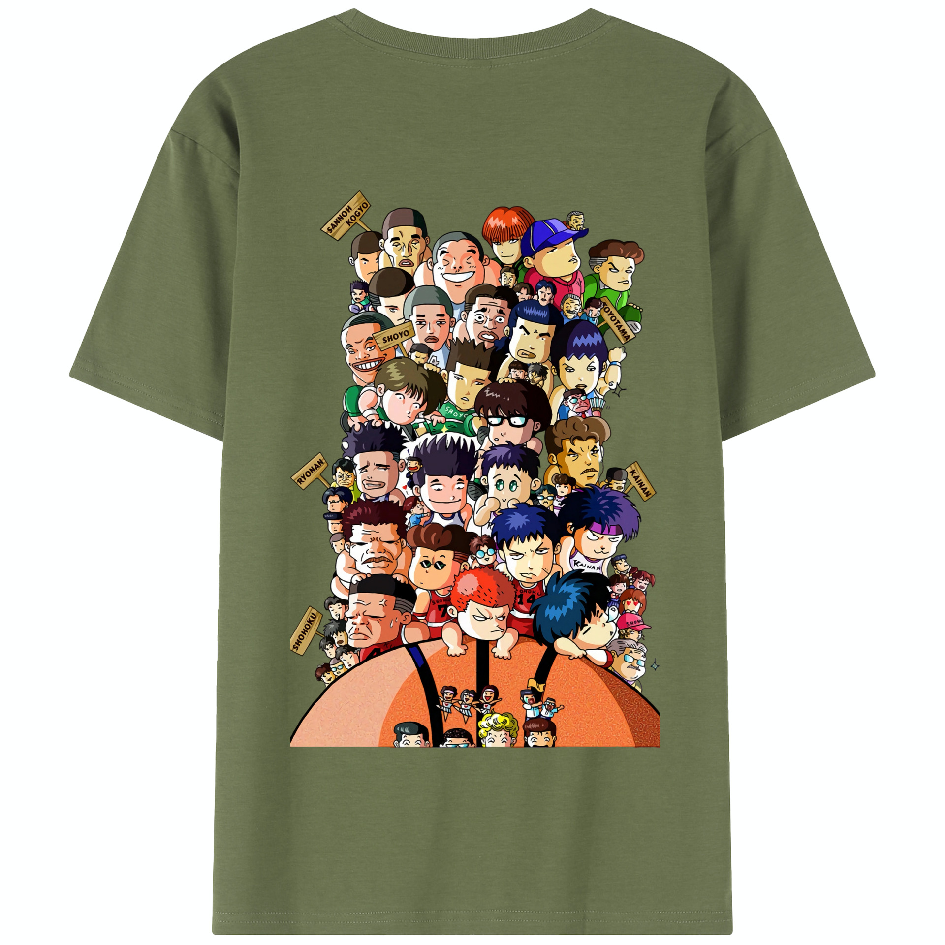 SLAM DUNK／スラムダンク 綿100％半袖Tシャツ（背面プリント）